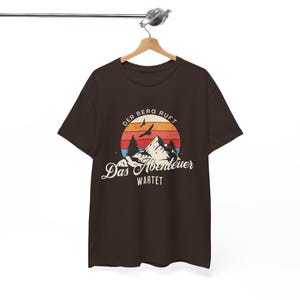THE MOUNTAINS ARE CALLING T-Shirt | Adventure Awaits Hiking T-Shirt for Men, Mountaineering T-Shirt for Men, Gift for Mountaineers & Nature Lovers image 7