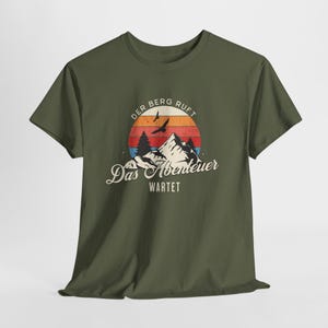 THE MOUNTAINS ARE CALLING T-Shirt | Adventure Awaits Hiking T-Shirt for Men, Mountaineering T-Shirt for Men, Gift for Mountaineers & Nature Lovers image 5