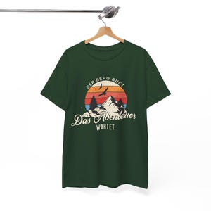 THE MOUNTAINS ARE CALLING T-Shirt | Adventure Awaits Hiking T-Shirt for Men, Mountaineering T-Shirt for Men, Gift for Mountaineers & Nature Lovers image 10