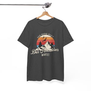 THE MOUNTAINS ARE CALLING T-Shirt | Adventure Awaits Hiking T-Shirt for Men, Mountaineering T-Shirt for Men, Gift for Mountaineers & Nature Lovers image 6