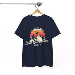 THE MOUNTAINS ARE CALLING T-Shirt | Adventure Awaits Hiking T-Shirt for Men, Mountaineering T-Shirt for Men, Gift for Mountaineers & Nature Lovers image 8