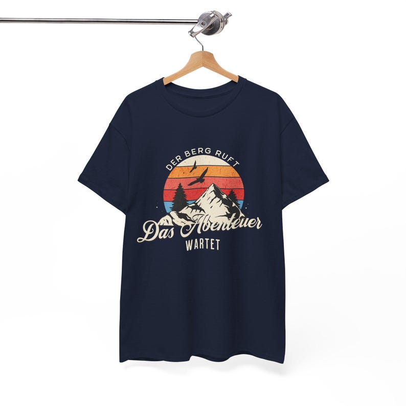 THE MOUNTAINS ARE CALLING T-Shirt | Adventure Awaits Hiking T-Shirt for Men, Mountaineering T-Shirt for Men, Gift for Mountaineers & Nature Lovers image 8