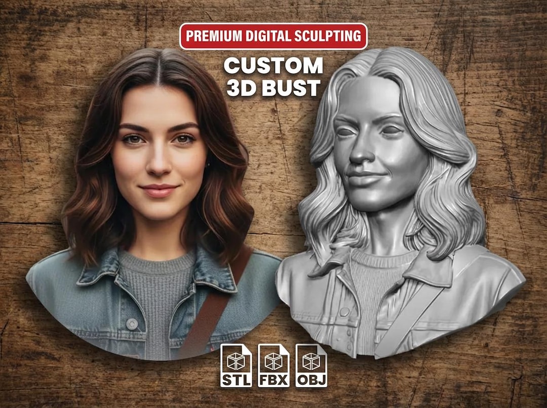 Custom Photo to 3D Model | Personalized Figurine (digital Download) - Etsy