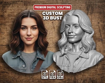 Custom Photo to 3D Model | Personalized Figurine (Digital Download)