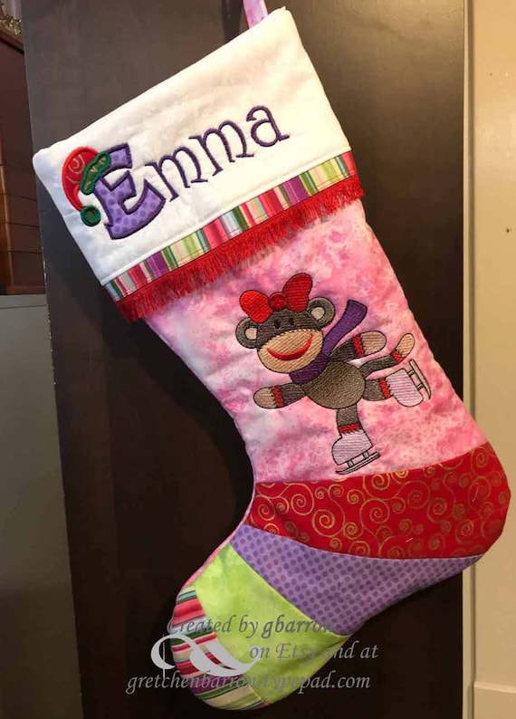 sock monkey stockings christmas
