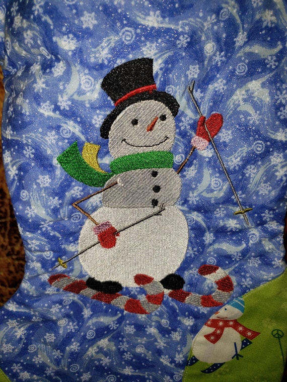 SNOWMEN SCARVES HATS SNOW MAN COTTON FABRIC BTHY