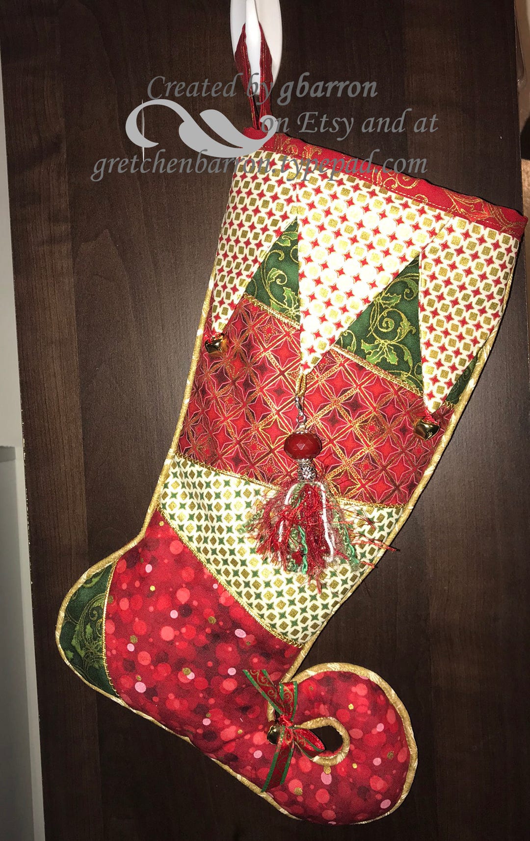 Jester Christmas Stocking Whimsical and Fun Metallic - Etsy