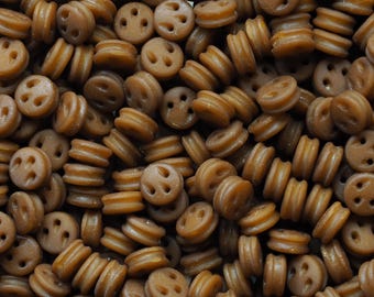 Scale Model Ship Takelung Blöcke - Faux Teak Deadeyes - - Packung mit 30 Stück