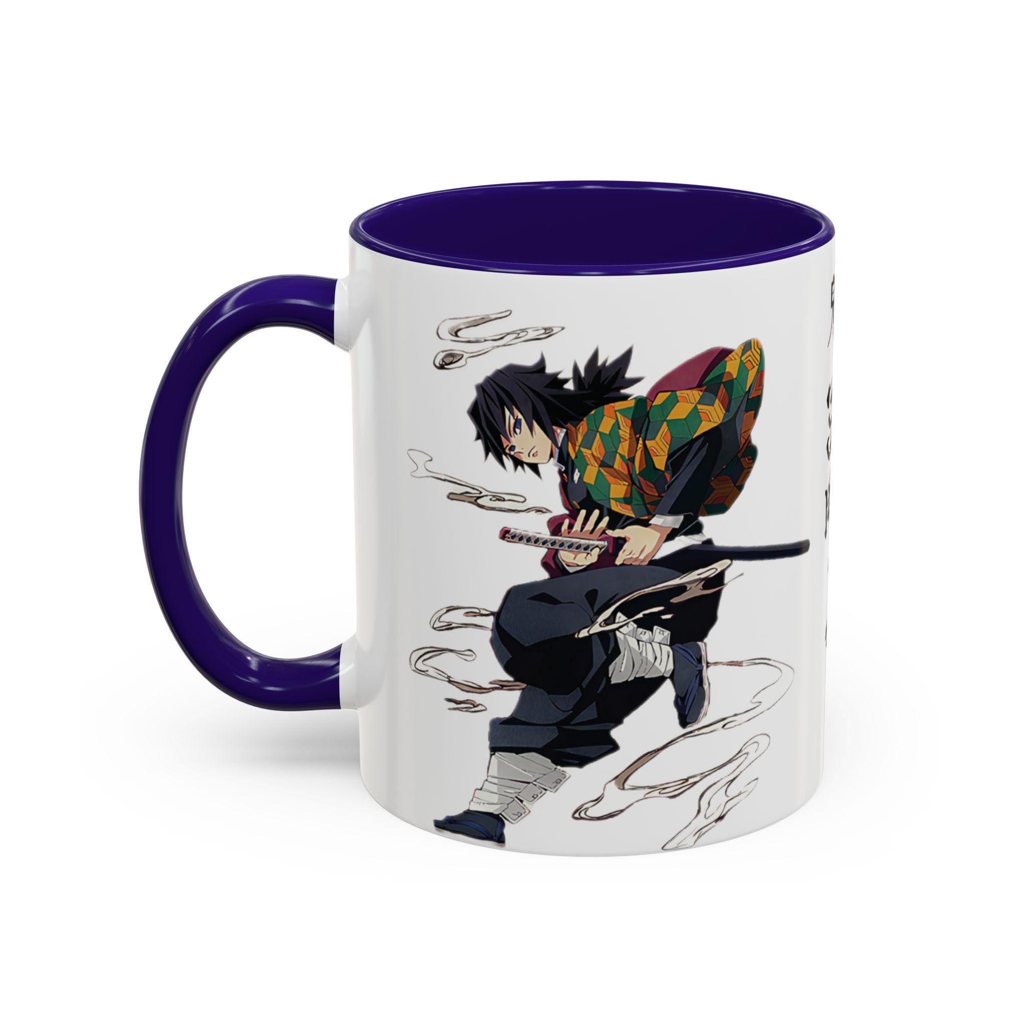鬼滅の刃 冨岡義勇 マグカップ | 11オンス ブルー セラミック アニメ