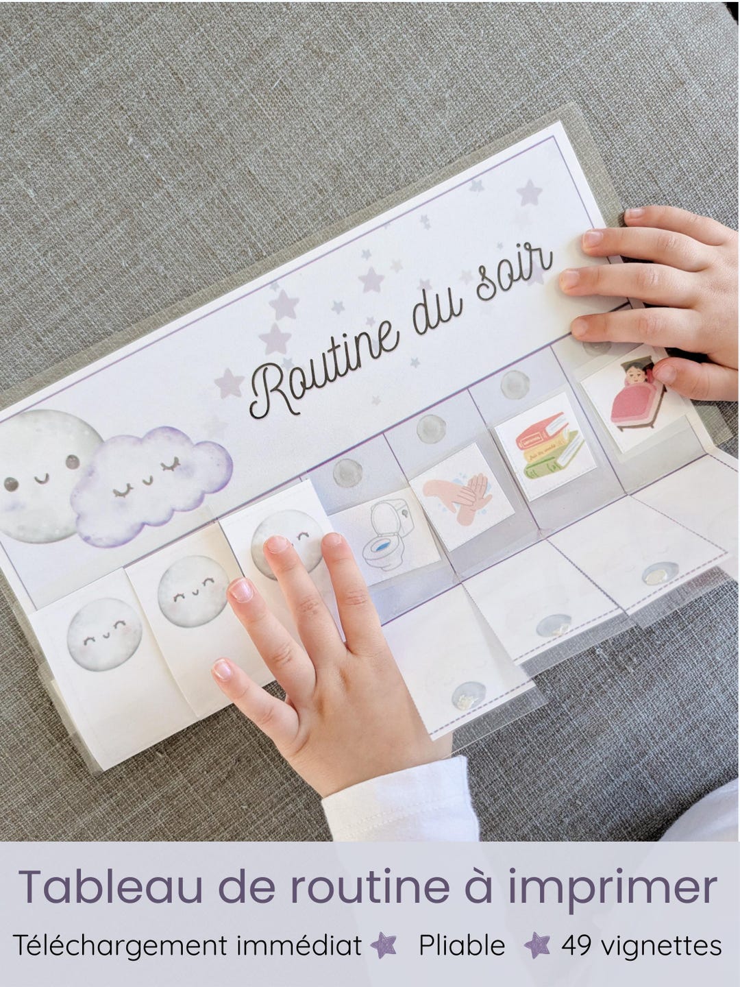 Kids Pictogram Routine Foldable Evening Routine for Kids - Educational Pictogram Chart ...