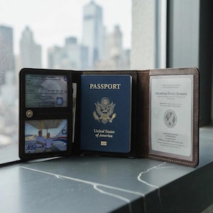 100% Genuine leather pilot license holder, Pilot license wallet, Leather pilot document holder, Pilot license wallet, Pilot passport wallet