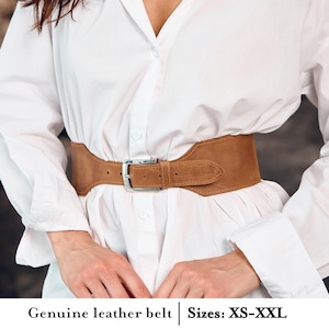 100% genuine leather belt, Leather wide belt, Leather belt for dress, Leather belt plus size, Brown leather belt, Slimming belt,Cincher belt