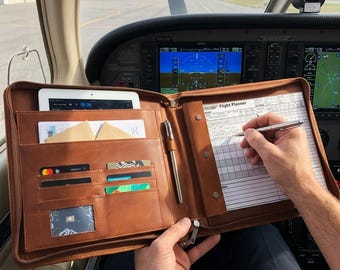 100% Genuine leather pilot log, Personalized leather pilot log, Leather pilot portfolio, Leather binder logbook, Pilot logbook portfolio