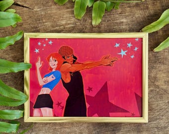 Dos lindas mejores amigas - Lámina artística de One Piece