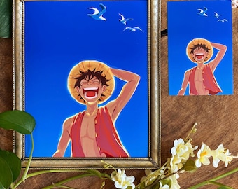 ¡Rey de los Piratas! - Lámina artística de One Piece