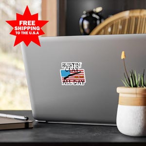 American Clay Skeet Sticker, Laptop Sticker, Vinyl Decal, USA Flag, Sporting Clays , Shotgun, Target Shooting, Patriotic Hunter, USA