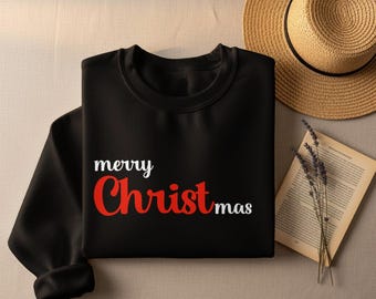 Cute Christian Christmas Sweatshirt Faith Based Holiday Christian Clothes, LDS Shirt Gift, Christian Grace Bible Verse Sweater Xmas Gift