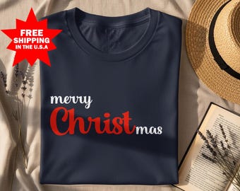 Cute Christian Christmas Shirt Faith Based Holiday Christian Clothes, LDS Shirt Gift, LDS Merch,Christian Grace Bible Verse Shirt, Xmas Gift