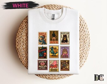 Dungeon Crawler Carl Princess Donut Tee, Goddamnit Donut Mongo Shirt, LitRPG Book Lover Gift, Vintage Stamp Fan Top, Sci Fi Reader T-Shirt