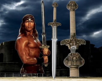 Conan Atlantean Sword Replica: Fantasy Collector's Sword with Sheath