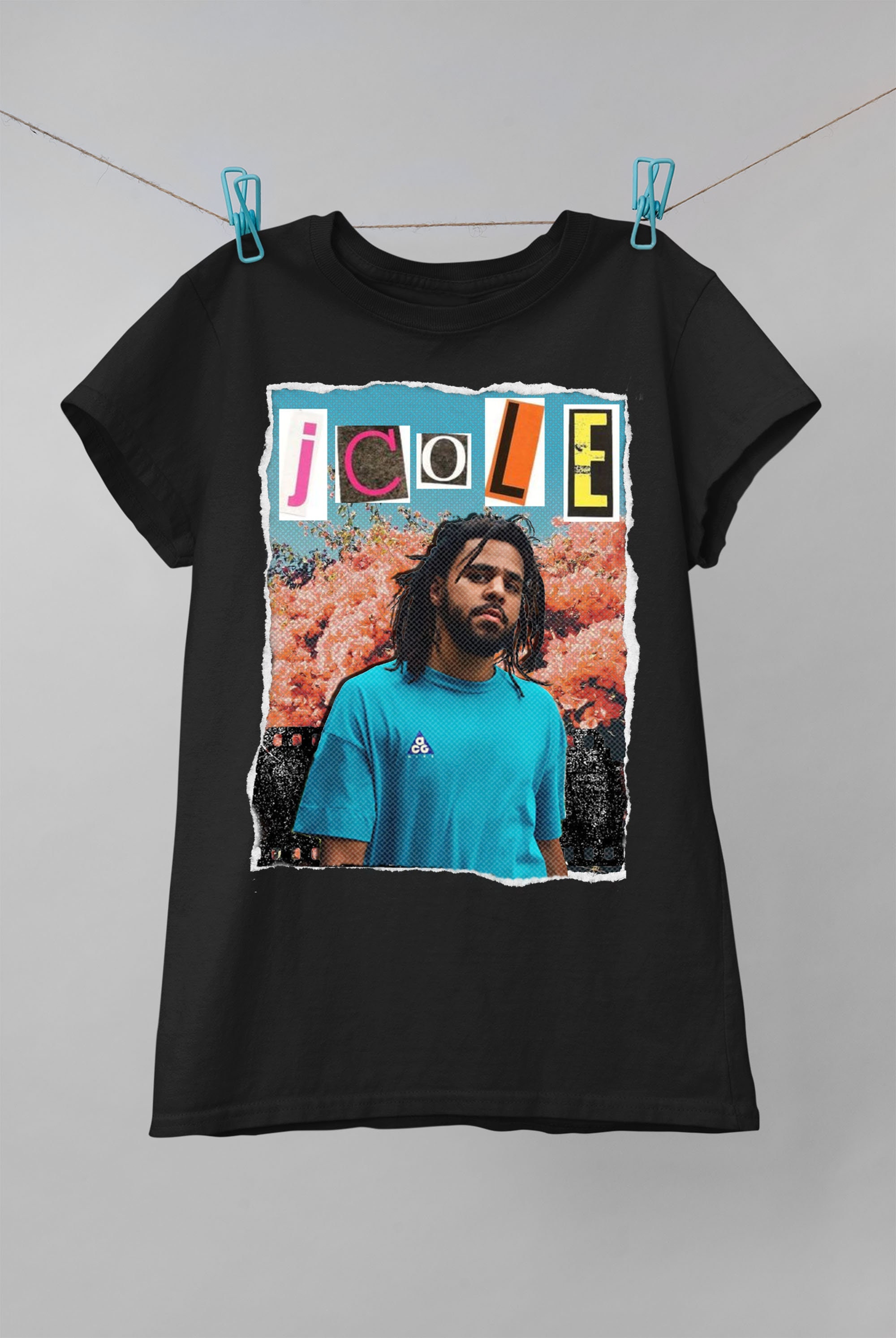 J Cole Music Man Sports Casual Short Sleeved Round Neck Tees