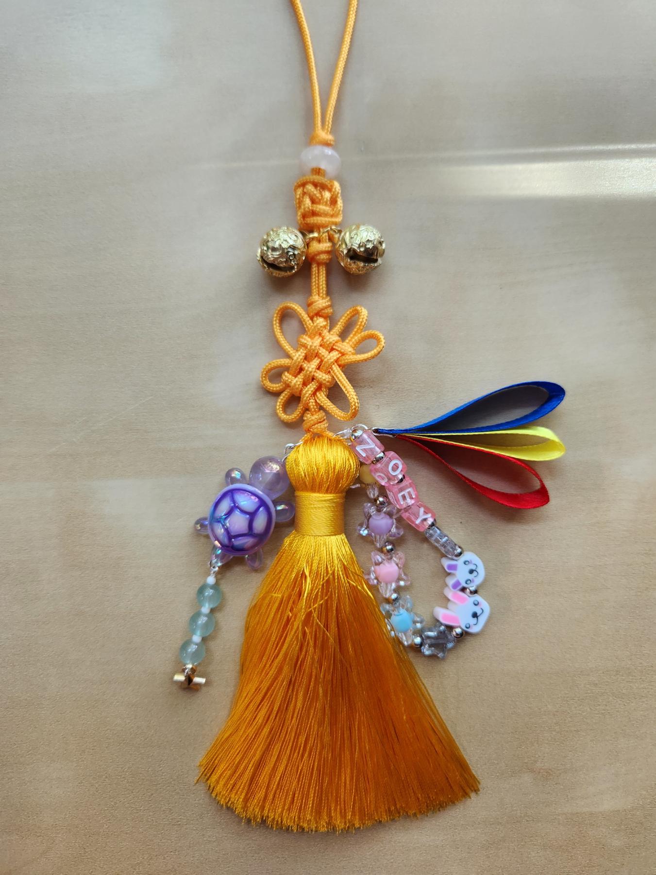 Kpop Demon Hunters Zoey Norigae (korean Knotwork Charm Tassel
