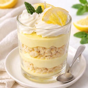 Lemon Dream Candle – Realistische Dessert Kerze aus Bio-Sojawachs | Zitronen Duft | Handmade Geschenkidee