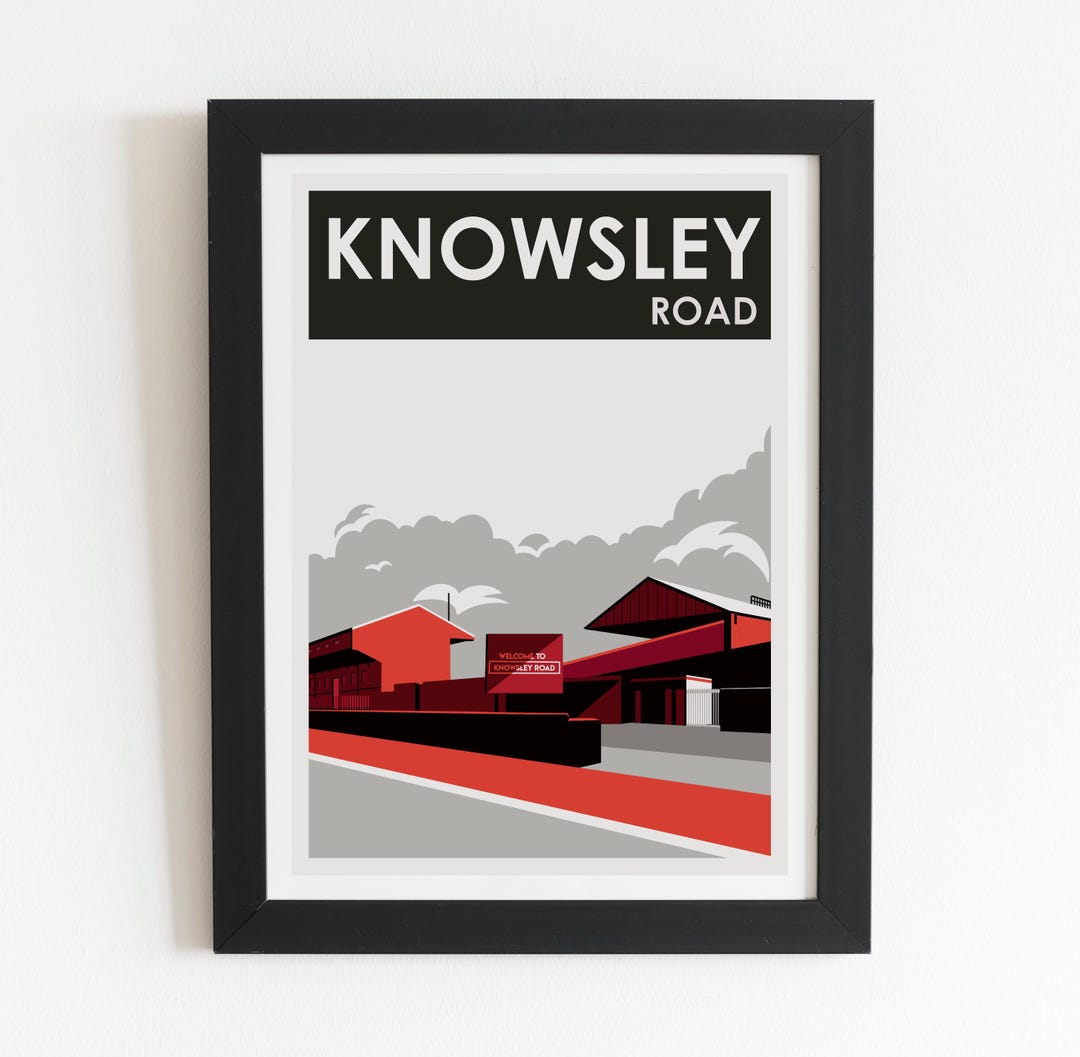 Knowsley Road Poster: Historic St Helens Rugby Ground - Home Wall Decor ...