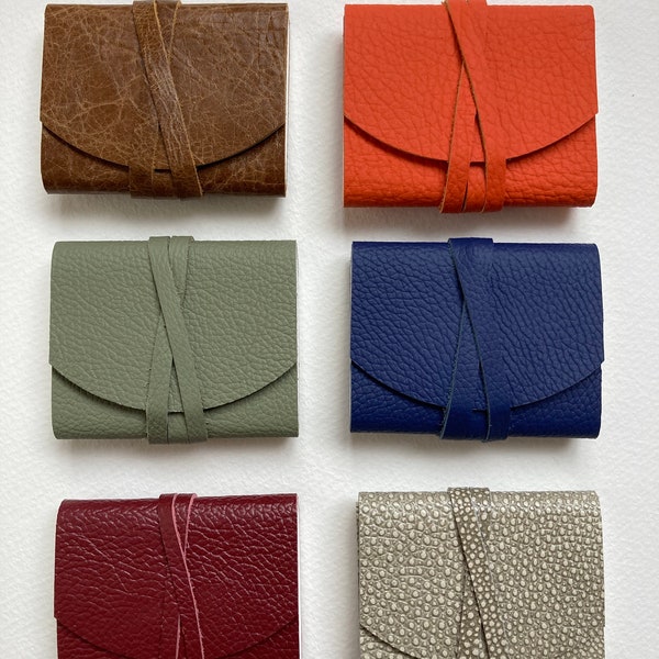MINI, TINY, SMALL.  Leather Journals Leather Notebooks Leather Books. Selection of Colours.