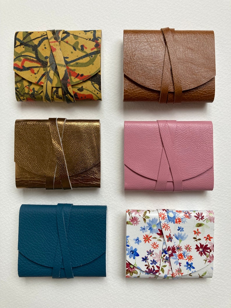 MINI, TINY, SMALL. Leather Journals Leather Notebooks Leather Books. Selection of Colours. image 5