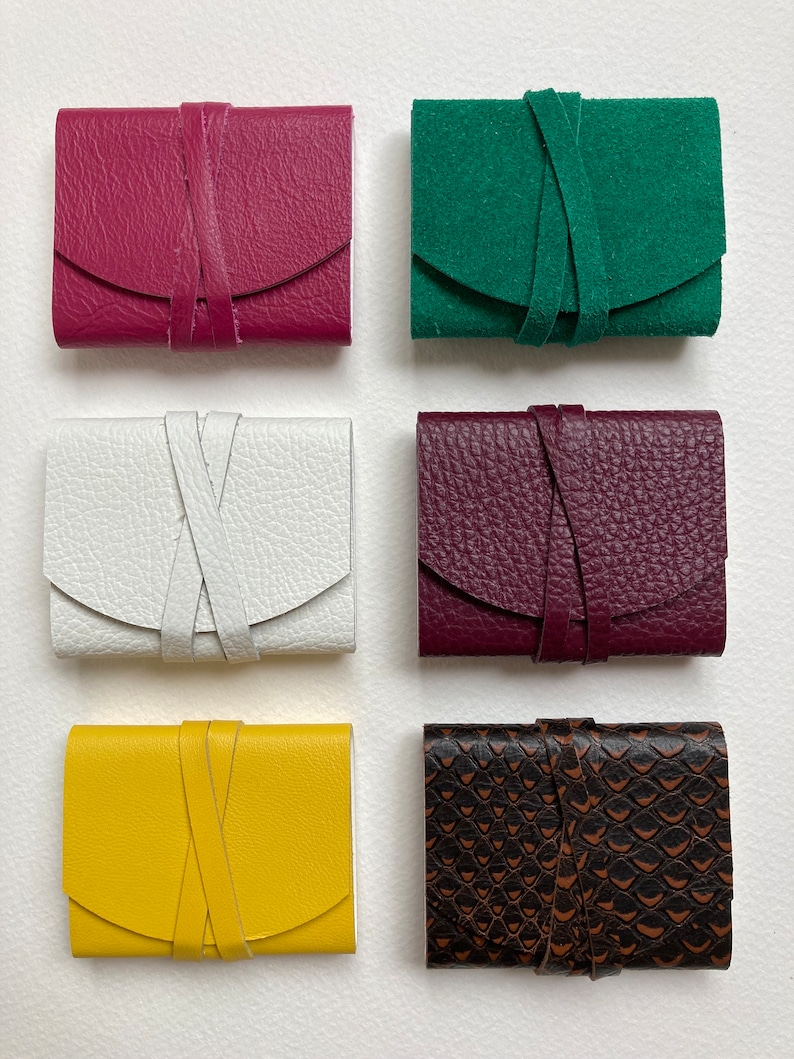 MINI, TINY, SMALL. Leather Journals Leather Notebooks Leather Books. Selection of Colours. image 2