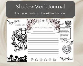 Shadow Work Journal for Healing & Self-Discovery | 38 Transformational Prompts and Affirmations