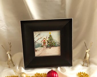 Black Frame Acrylic Art – Modern Wall Decor – Minimalist Home Gift,Christmas