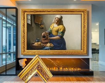 Samsung The Frame Tv,Ornate Gold Bezel,Customizable Handmade Frame,All sizes,