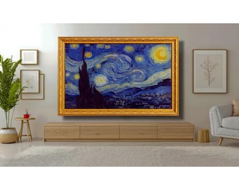 Samsung Frame TVs for Ornate Rustic Gold Frame TV - Customizable Handmade Decorative Bezel