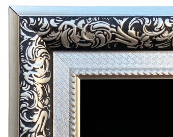 Hisense TVs Ornate Baroq Silver Frame - Decorative Bezel for Canvas,U8N,U7N,A4