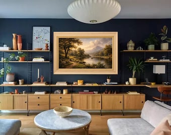 Handmade Wooden Frame for Samsung The Frame TV-Black, Walnut, Chestnut, Gold, Natural colors, Real wood