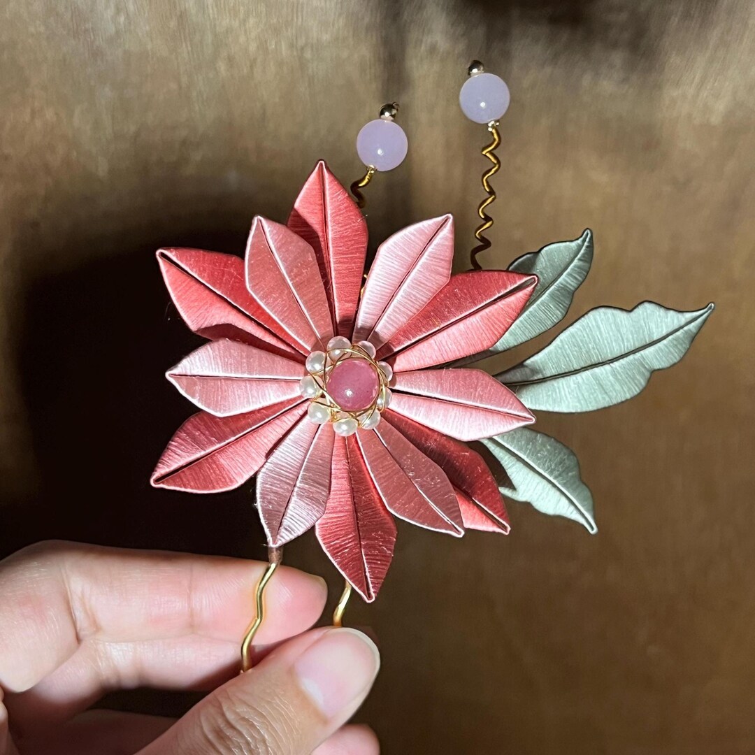 Handmade Silk Flower Hairpin, Chan Hua, Intangible Cultural Heritage ...