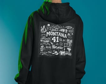 Montana Doodle Big Sky Country Hoodie | Montana 41 Co College Limited Edition
