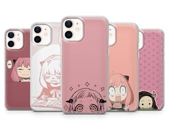 Spy x Family Phone Case Anya Forger Cute Anime Cover for iPhone 17 Pro, 16, 15, 14, 13, 12, Samsung S25, S24, S23FE, Pixel 10, 9 Pro, 8, 7
