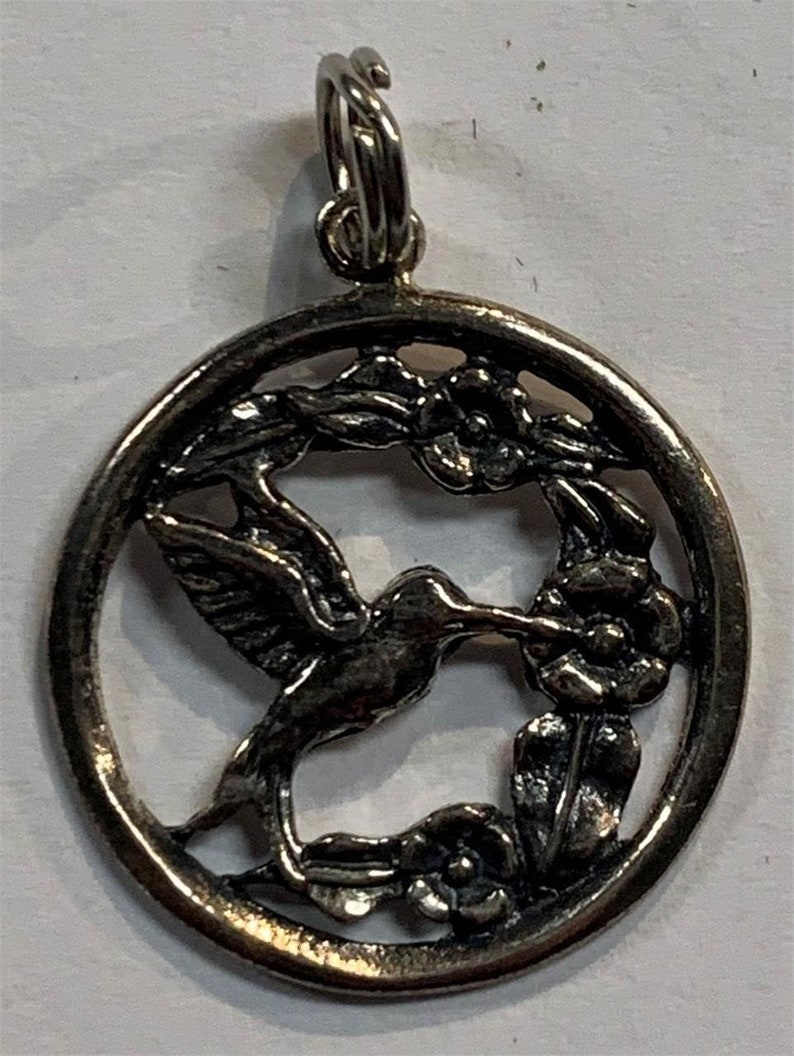 Sterling Humming Bird Pendant