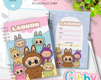 Archivo digital-Imprimible// Kit box labubu año 2026  en PDF-PPTx