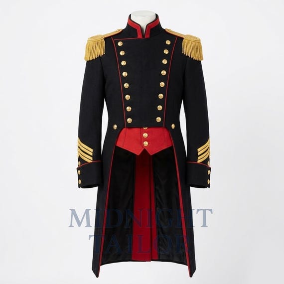 ナポレオン軍燕尾服ジャケット メンズ ゴシック 将校制服コート