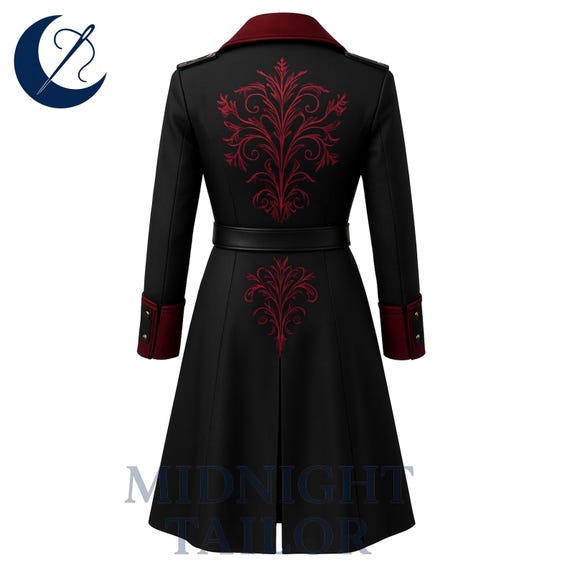 Women's Steampunk Pirate Costume Jacket - Victorian Gothic Tailcoat With Lace For Halloween