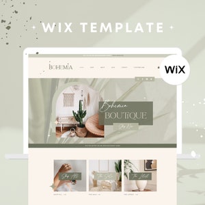 WIX Website Template - Website Template - Website Design - Ecommerce - Boho Website Template - Life Coach Website - Ecommerce Store Wix Shop
