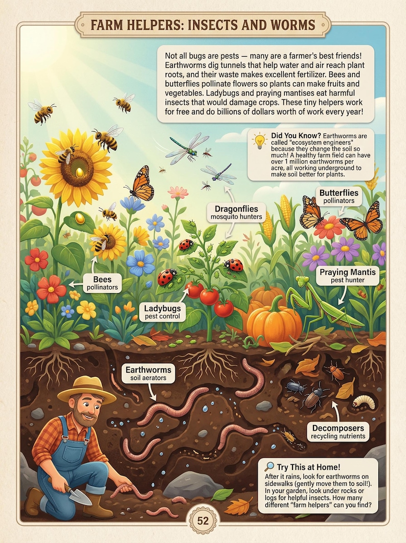 Farm Activity Book for Kids Ages 5-9, Farm Animals, Farm Life & Fun ...