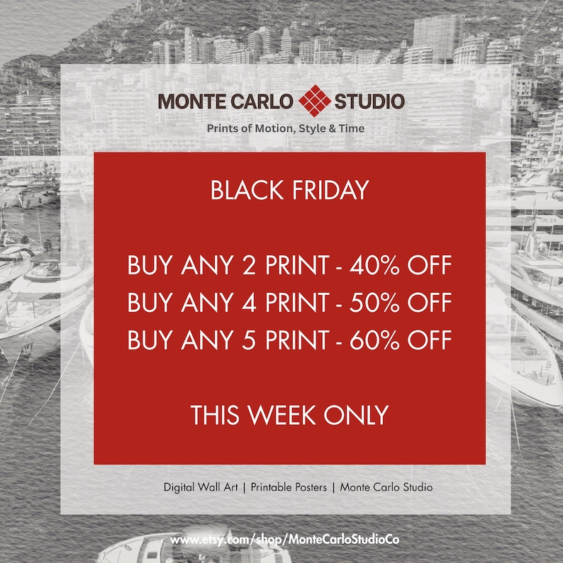Slim Aarons Style Print, Luxury Yacht Poster, Old Money Aesthetic, Monaco Wall Art, Mediterranean Ocean Decor, Summer Vibe, Digital Download image 2