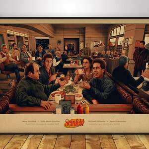 Seinfeld Poster | Jerry Seinfeld Wandkunst | Kraftpapier Druck | Geschenk TV-Sendung Poster