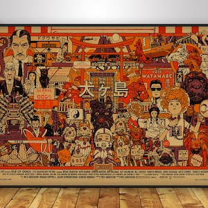 Isle of Dogs Poster | Atari Wall Art | Kraft Paper Print | Gift Movie Poster