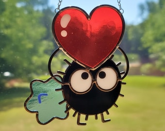 Soot Sprite Resin Suncatcher Window Hanging, Gh,ib.li Inspired Gift, Cute Anime Acrylic Decor, Studio Ghi.b.li